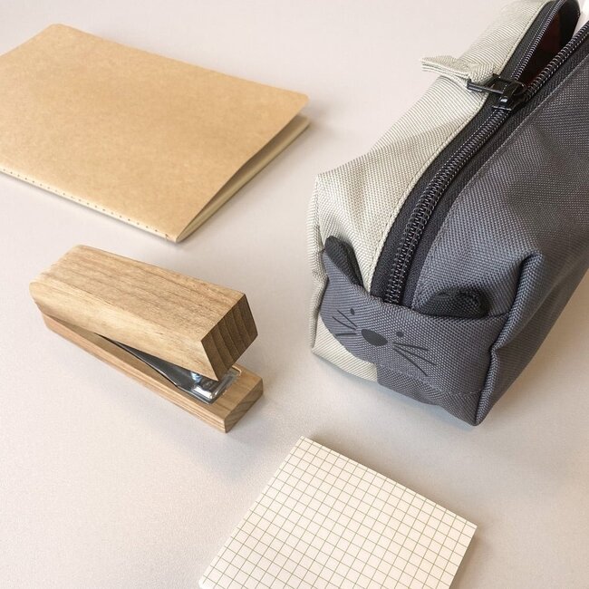 Nuuroo Oliver Mouse Pencil Case - Grey