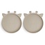 Nuuroo Akila Silikonteller - 2er-Set - Giraffe - Cobblestone