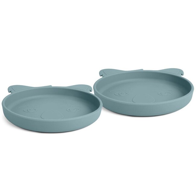Nuuroo Akila Silikonteller - 2er-Set - Koala - Lead