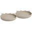 Nuuroo Akila Silikonteller - 2er-Set - Giraffe - Cobblestone