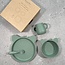 Nuuroo Lykke Silikon-Geschirrset - 4-teilig - Koala - Dusty Green