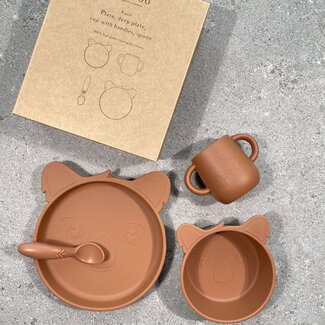 Nuuroo Lykke siliconen dinerset 4-pack Koala