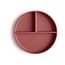 Nuuroo Mingo Divided Silicone Suction Plate - Mahogany