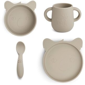 Nuuroo Lykke siliconen dinerset 4-pack Koala
