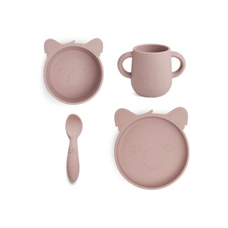 Nuuroo Lykke siliconen dinerset 4-pack Koala-Woodrose