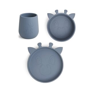 Nuuroo Judi siliconen dinerset 3-pack Giraf