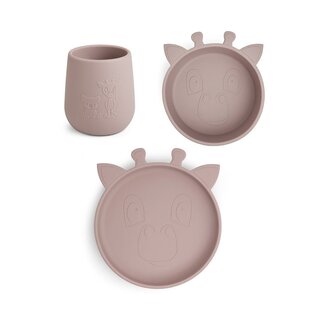 Nuuroo Judi siliconen dinerset 3-pack Giraf
