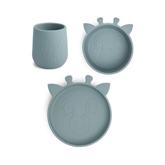Nuuroo Judi siliconen dinerset 3-pack Giraf