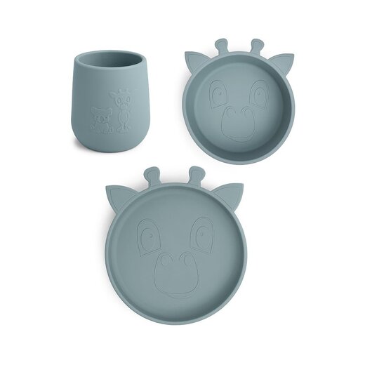 Nuuroo Judi siliconen dinerset 3-pack Giraf