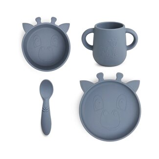 Nuuroo Lykke siliconen dinerset 4-pack Giraffe