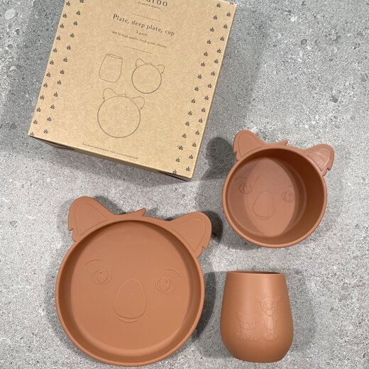 Nuuroo Judi siliconen dinerset 3-pack Koala