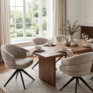VSO Design Eetkamerstoel (set van 2) Lucien - 180° draaibaar