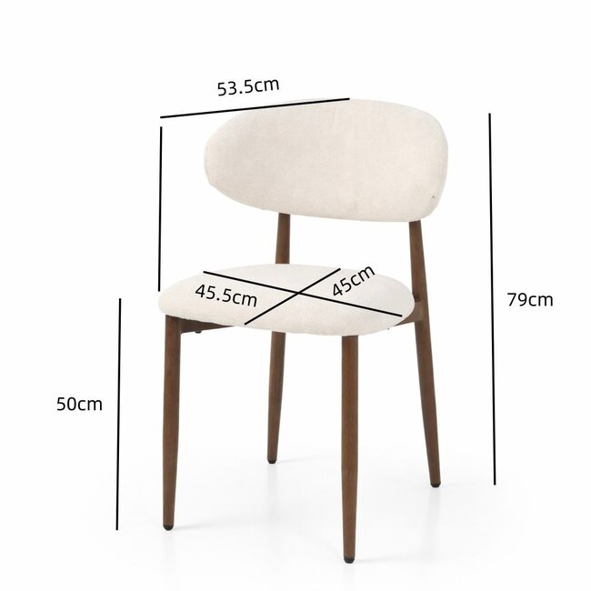 Eetkamerstoel Elin (set van 2)