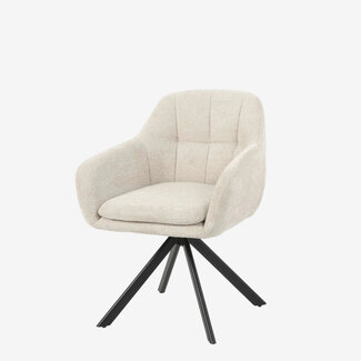VSO Design Mila Esszimmerstühle - 2er-Set - 180° drehbar - Esszimmerstuhl