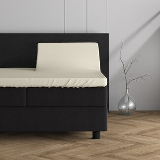 Dreamhouse Dubbel jersey 220 gr. splittopper hoeslaken crème 180 x 200/220