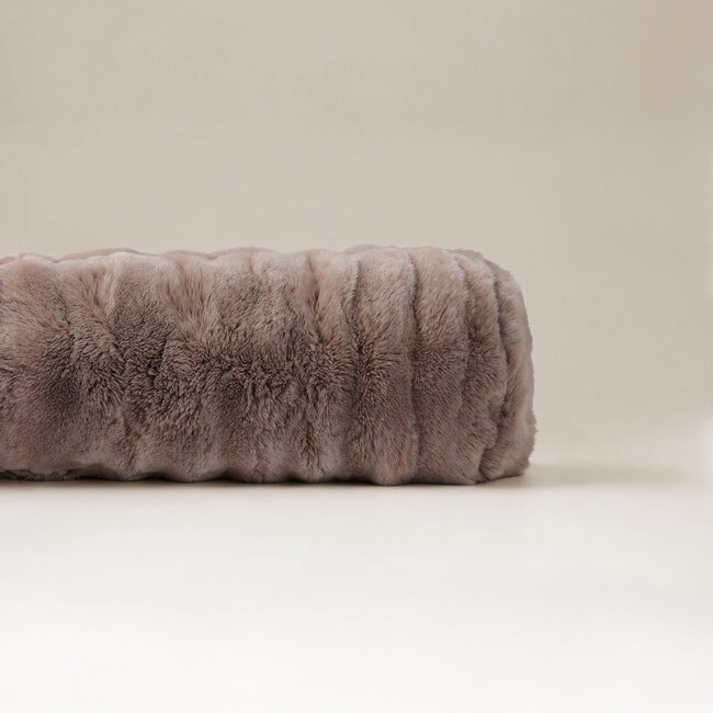 Lichaamskussen Pompom Taupe 140 x 20