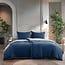 Omkeerbaar marineblauw/wit 140 x 220
