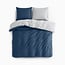 Omkeerbaar marineblauw/wit 140 x 220