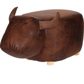 Poef stier - voetenbank