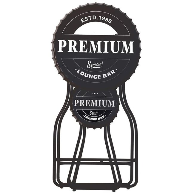 Bartafel met 2 stoelen - zwart