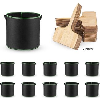 Ceruzo Pflanzsäcke - 10 Stück - 30 L