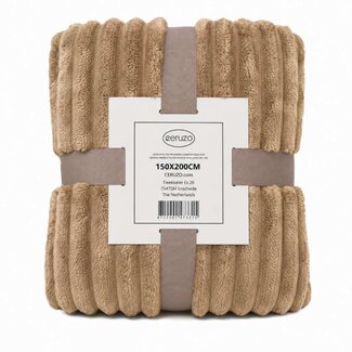 Ceruzo Fleece blanket - 150x200 cm - camel