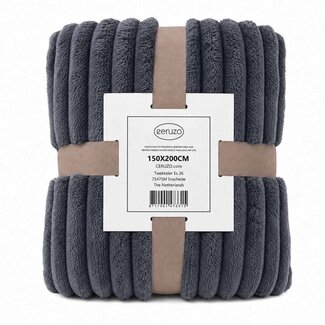 Ceruzo Fleece blanket - 150x200 cm - anthracite