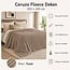 Ceruzo Fleece deken - 200x240 cm - taupe