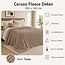Fleece deken - 200x240 cm - taupe