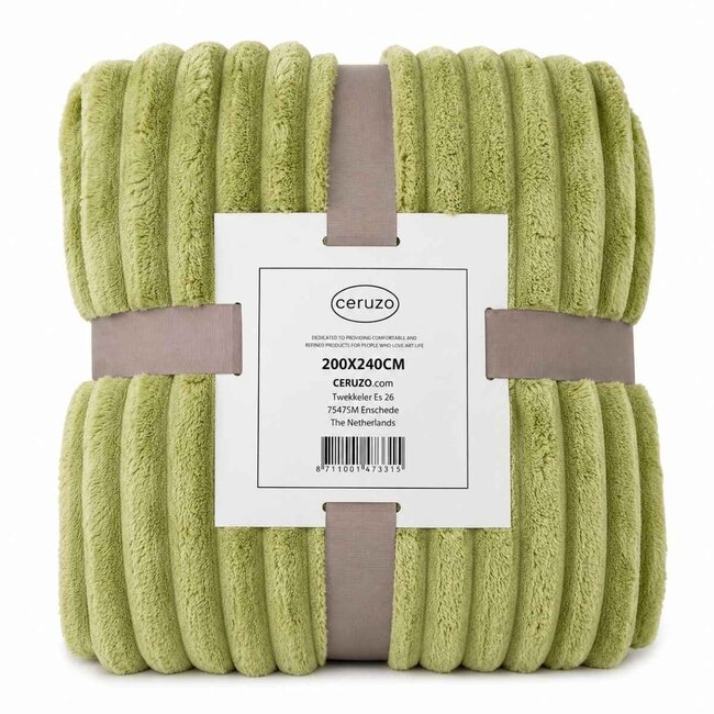 Ceruzo Fleece blanket - 200x240 cm - green