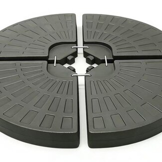 Ceruzo Schirmständer-Platten für Kreuzfuß - 4 Stück