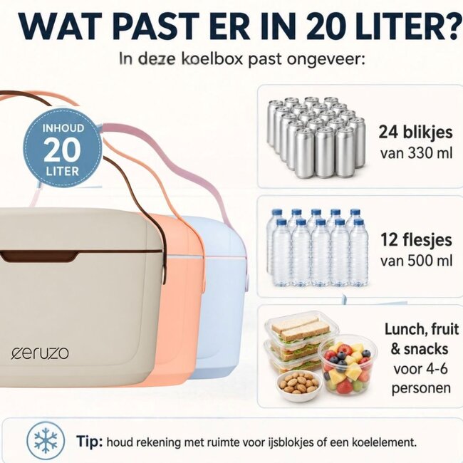 Koelbox 20 Liter - Trendy Taupe