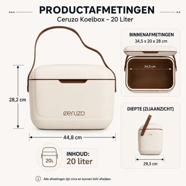 Koelbox 20 Liter - Trendy Taupe