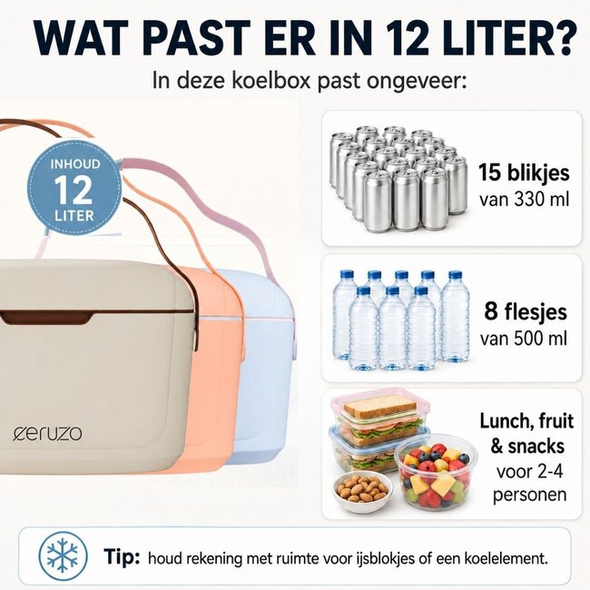 Koelbox 12 Liter - Trendy Taupe