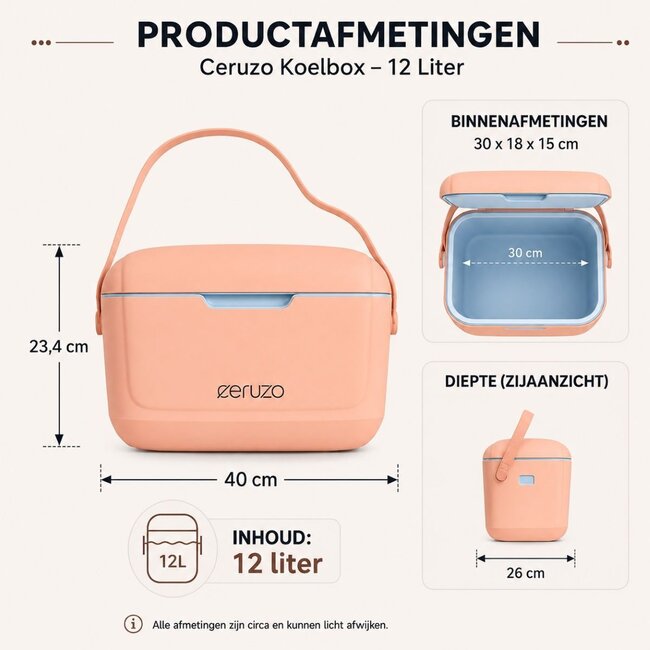 Koelbox 12 Liter - Trendy Roze