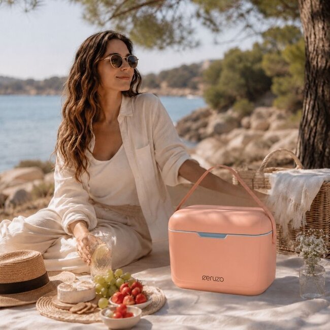 Koelbox 12 Liter - Trendy Roze