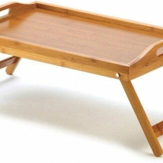 Ceruzo Breakfast Tray - Bamboo Bedside Table - foldable - 50x30 cm