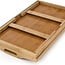 Ceruzo Bambus-Frühstückstablett und klappbarer Betttisch - 50 × 30 cm