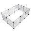 Ceruzo Modulares Freilaufgehege für Kleintiere - 105 × 105 cm
