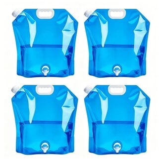 Ceruzo 4x Water jerry can with tap - 10 Liters - Foldable