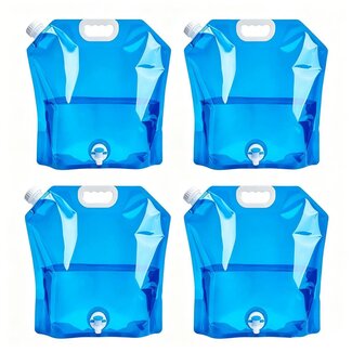 Ceruzo 4x Waterjerrycan met Tapkraan - 10 Liter - Opvouwbaar