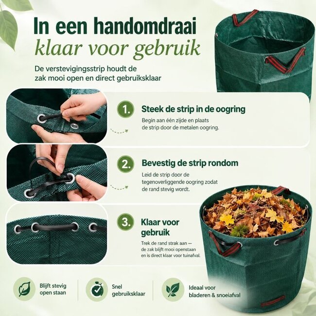 Tuinafvalzak - set van 2 - 2 x 272 Liter