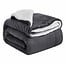 Ceruzo Sherpa Fleece Deken - 150x200 cm - Donker Grijs