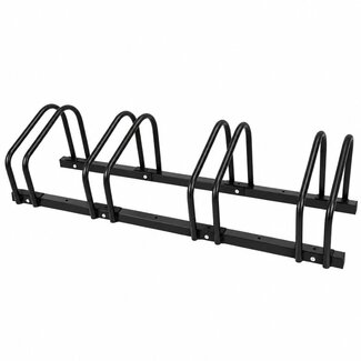 Ceruzo Bicycle rack for 4 bicycles - 100 cm - Floor mounting - Black