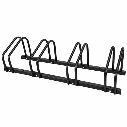 Ceruzo Bicycle rack for 4 bicycles - 100 cm - Floor mounting - Black