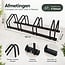 Ceruzo Bicycle rack for 4 bicycles - 100 cm - Floor mounting - Black