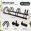 Ceruzo Fahrradständer für 4 Fahrräder - 100 cm - Bodenmontage - Schwarz