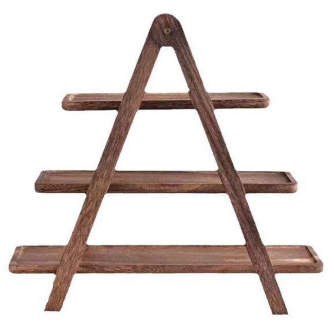 Serveerrek Hout - 3 Laags - 40 cm