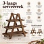 Serveerrek Hout - 3 Laags - 40 cm