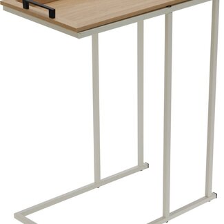 Bijzettafel met afneembaar blad - Wit
